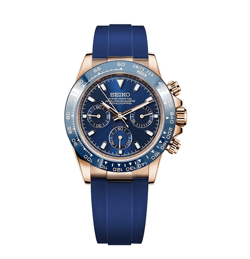 Daytona Rose Gold Blue - Silicone