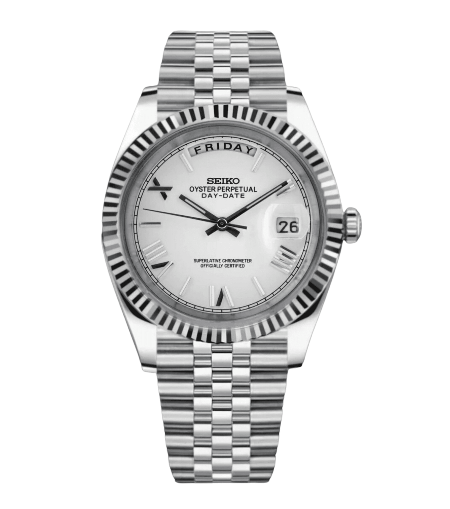 Seikojust Daydate - Ghost White