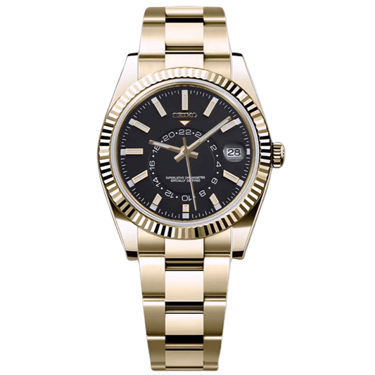 Seikojust Sky Dweller - Imperial Gold & Stealth Black