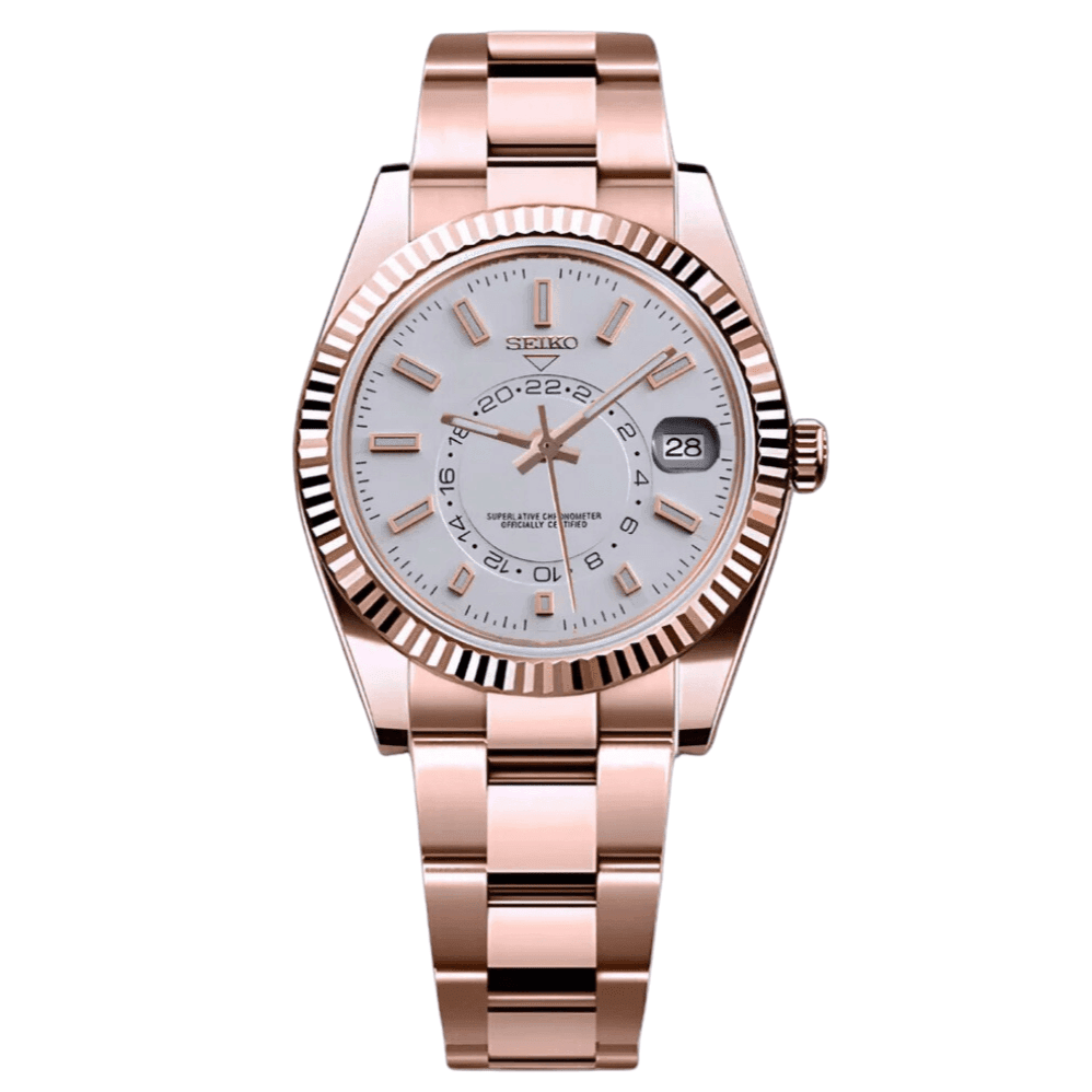 Seikojust Sky Dweller - Rose Gold & Ghost White